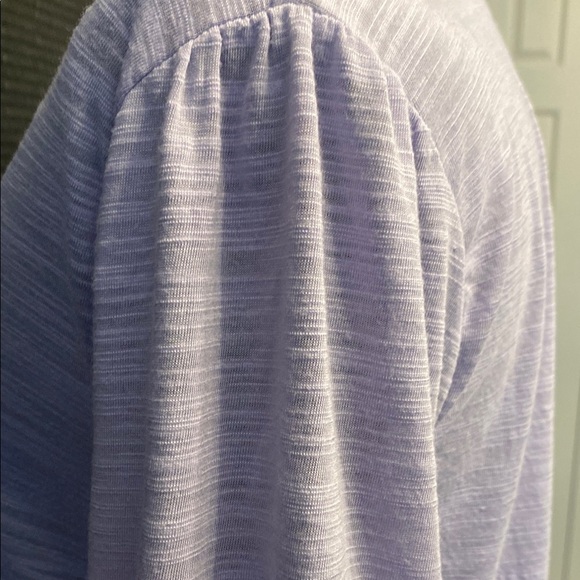 Banana Republic Purple Tunic with Mandarin Collar and Pleated Details - Picture 6 of 10